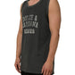 Dark Gray Graphic Print Tank Men Top T-shirt