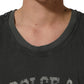 Dark Gray Graphic Print Tank Men Top T-shirt