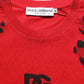 Red Leopard Print Short Sleeved Men T-shirt