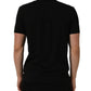 Black Crown Short Sleeved Henley Men T-shirt