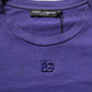 Violet Cotton Crew Neck Short Sleeve T-shirt