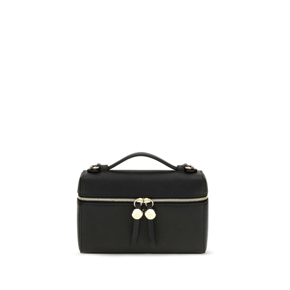 Black Calf Leather Bos Taurus Handbag