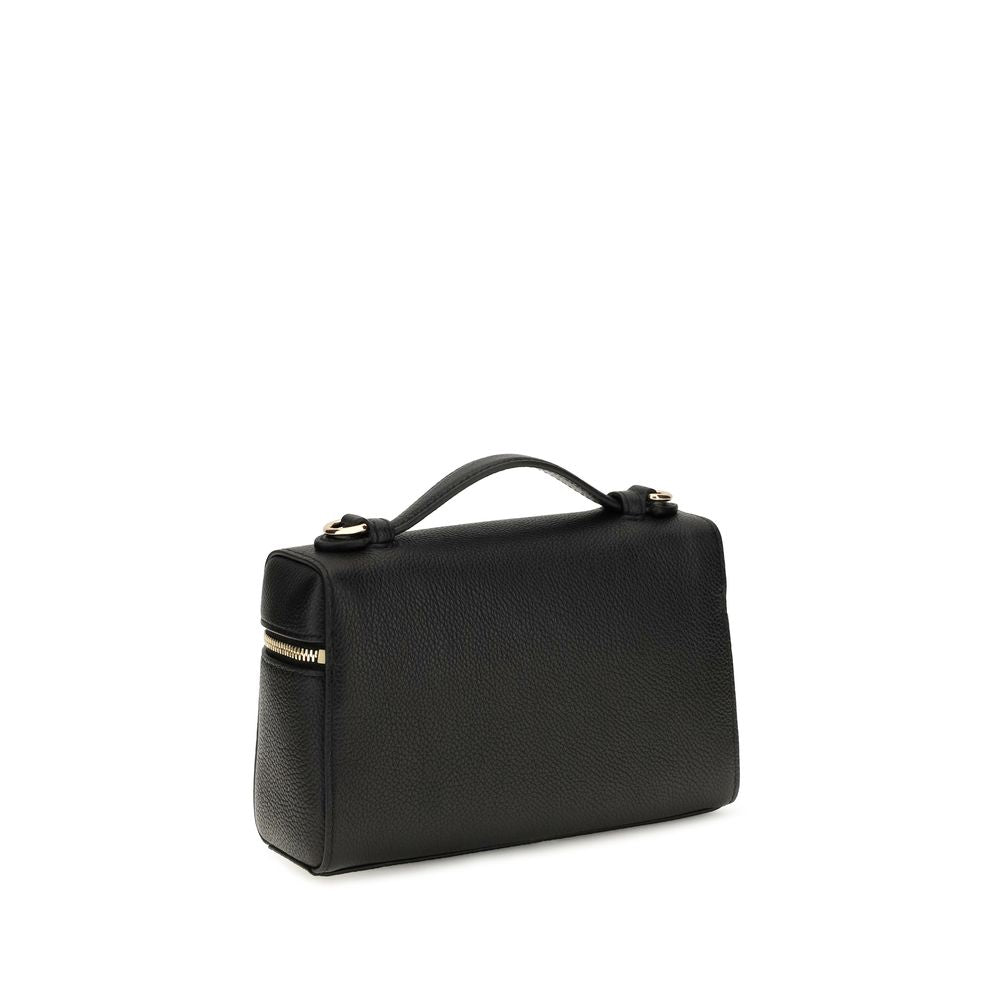 Black Calf Leather Bos Taurus Handbag
