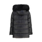 Black Polyester Full-Length Jacket