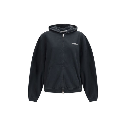 Black Cotton Sweatshirt