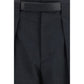 Gray Polyester Dress Pants