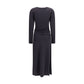 Gray Cotton Casual Dress