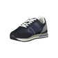 Blue Polyurethane Mens Sneaker
