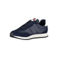 Blue Polyester Men's Sneaker