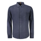 Blue Cotton Men's Shirt