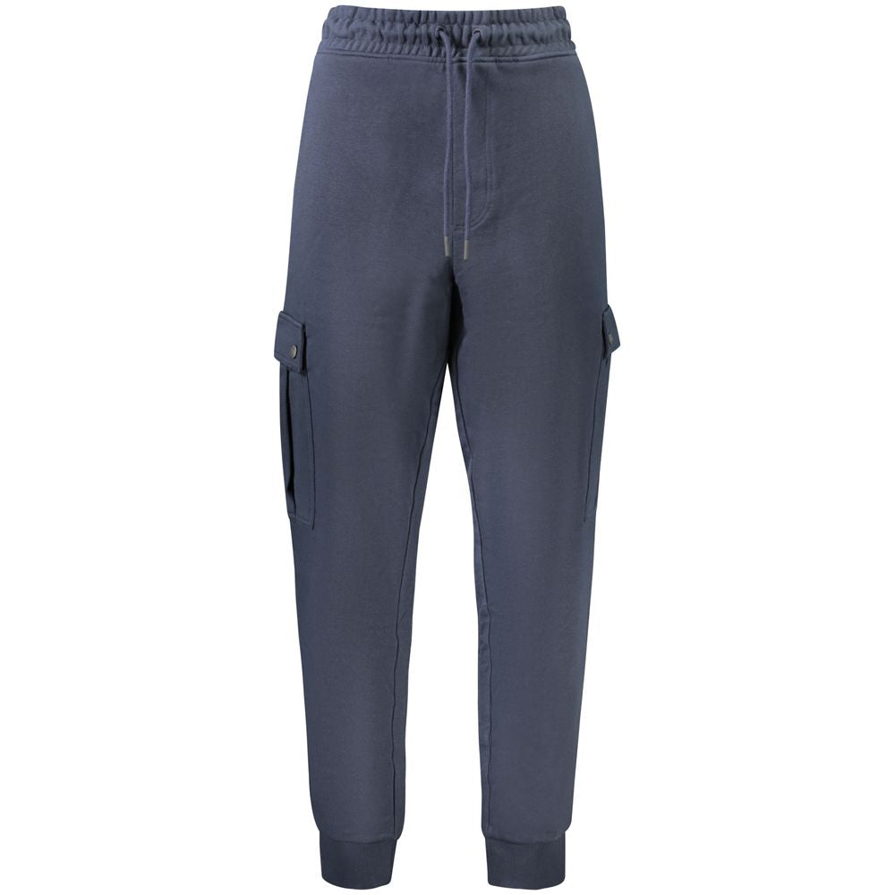 Blue Cotton Men's Trouser