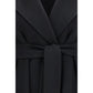 Black Wool Oves Aries Coat