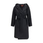 Black Wool Oves Aries Coat