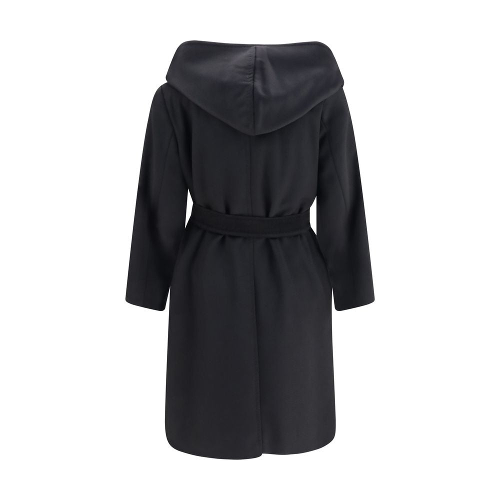 Black Wool Oves Aries Coat