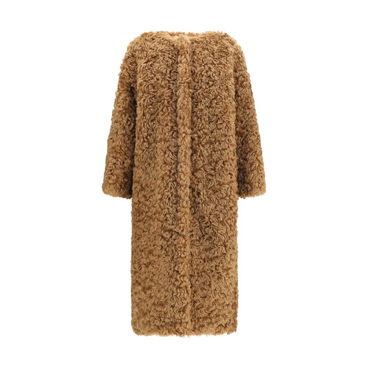 Brown Polyester Coat