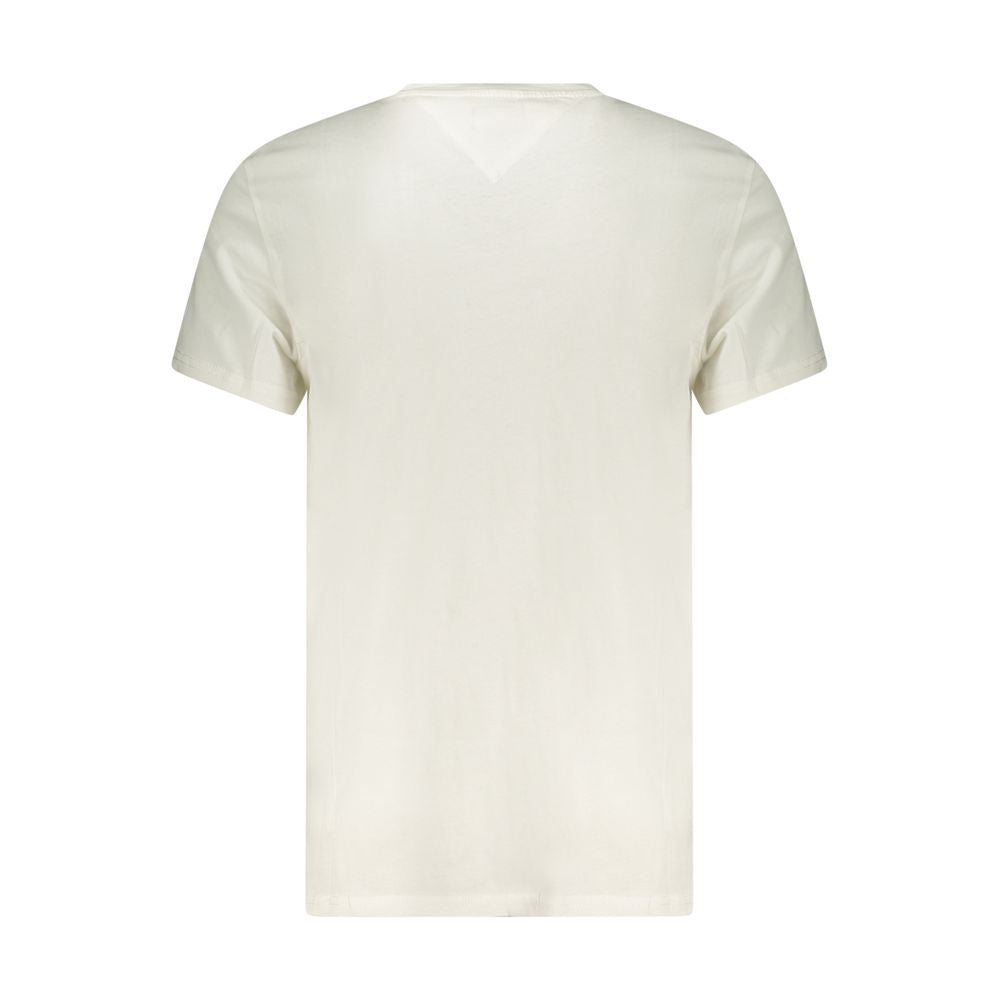 White Cotton Men's T-Shirt