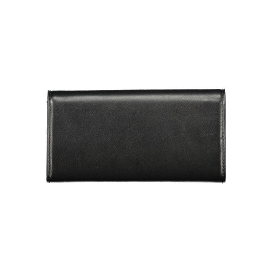 Black Polyurethane Women's Wallet
