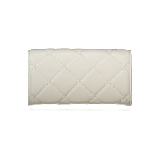 White Polyurethane Women's Wallet