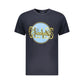 Blue Cotton Men's T-Shirt
