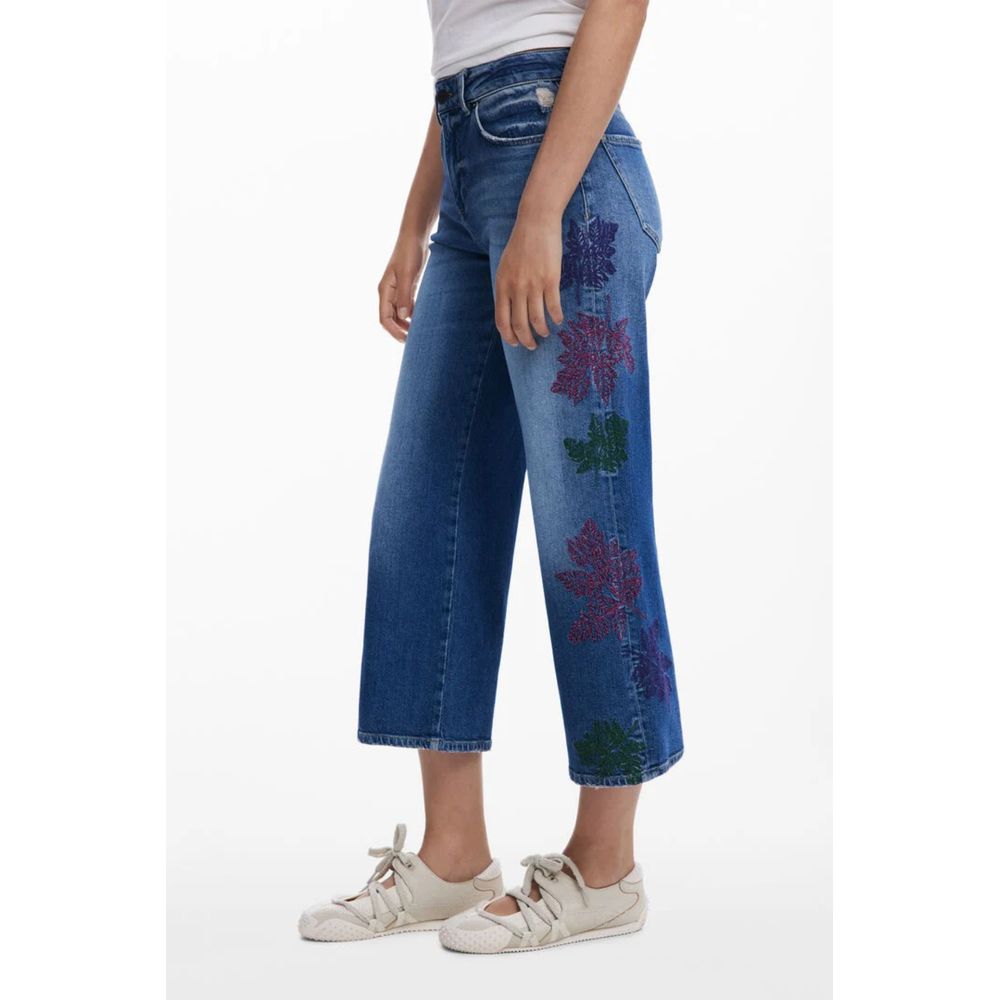 Azzurro Cotton Women Jeans