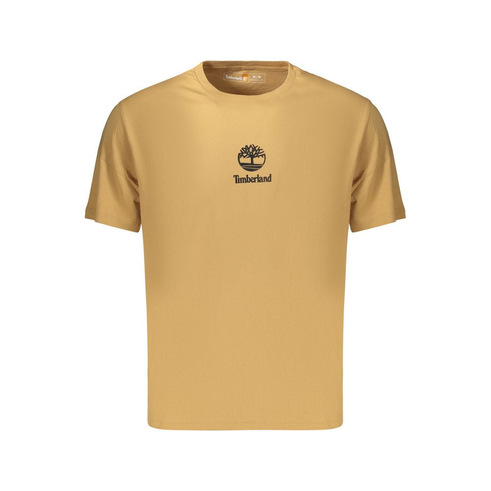 Brown Cotton Men's T-Shirt