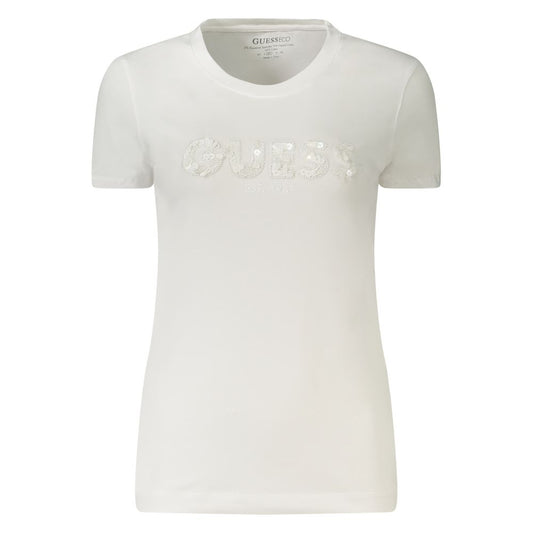 White Cotton Women's T-Shirt