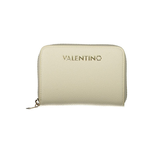 Beige Polyurethane Women's Wallet