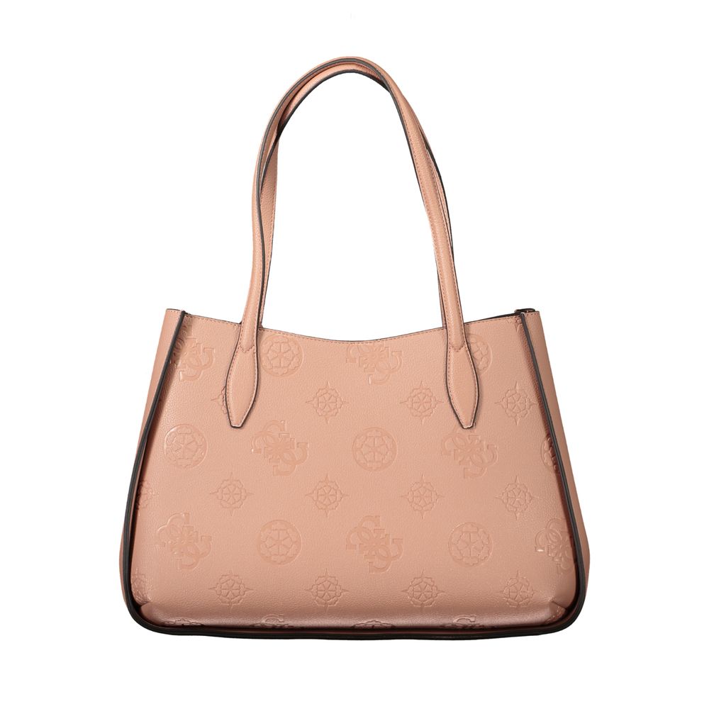 Pink Polyethylene Handbag