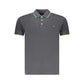 Gray Cotton Mens Polo Shirt