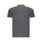 Gray Cotton Mens Polo Shirt