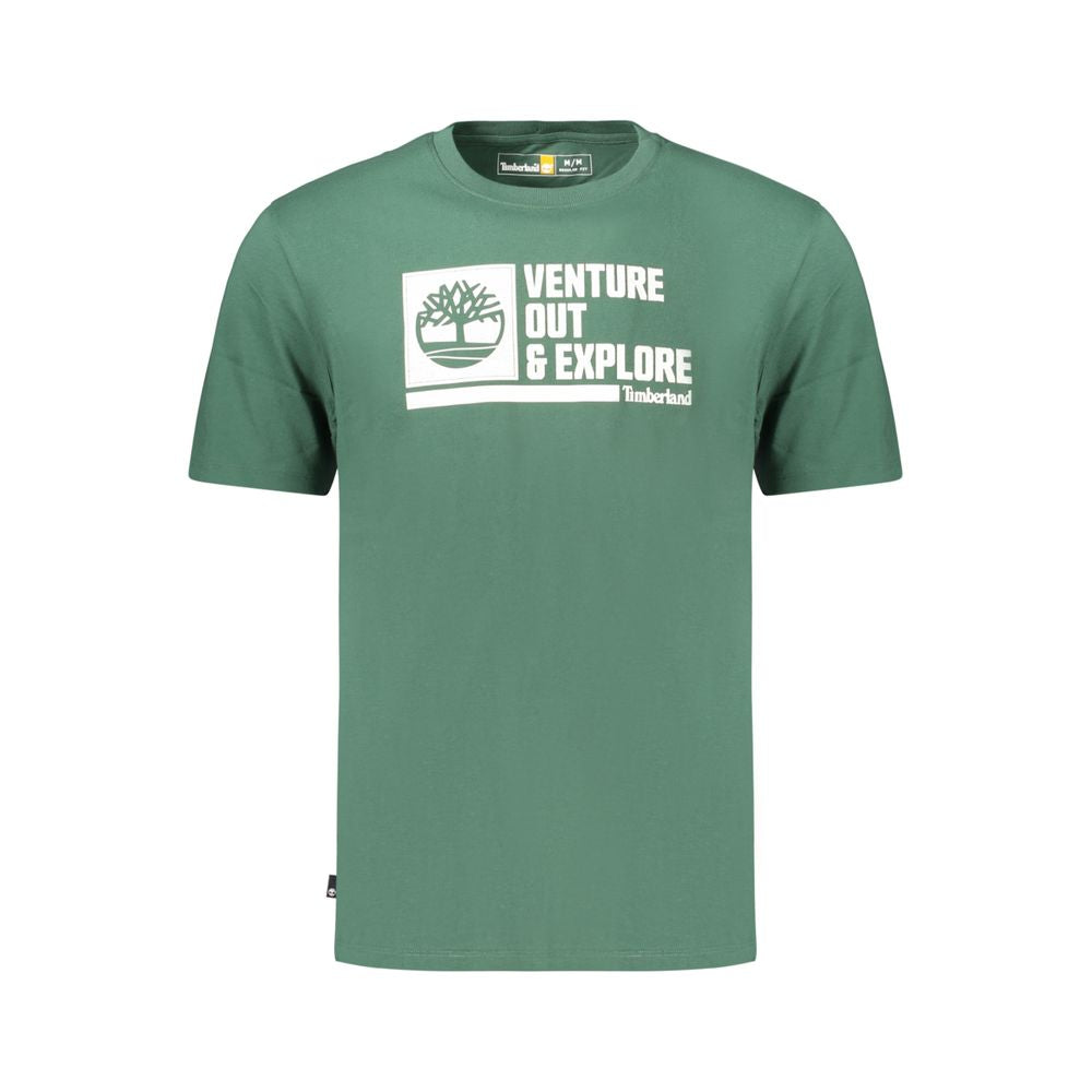 Green Cotton Men's T-Shirt