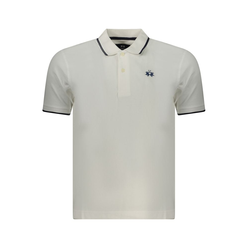White Cotton Men's Polo