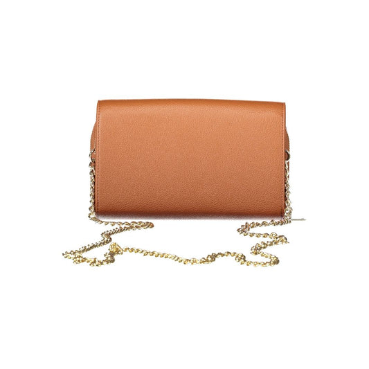 Brown Polyurethane Women's Wallet