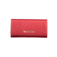 Red Polyurethane Women Wallet