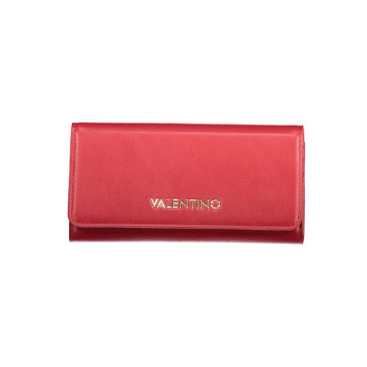 Red Polyurethane Women Wallet