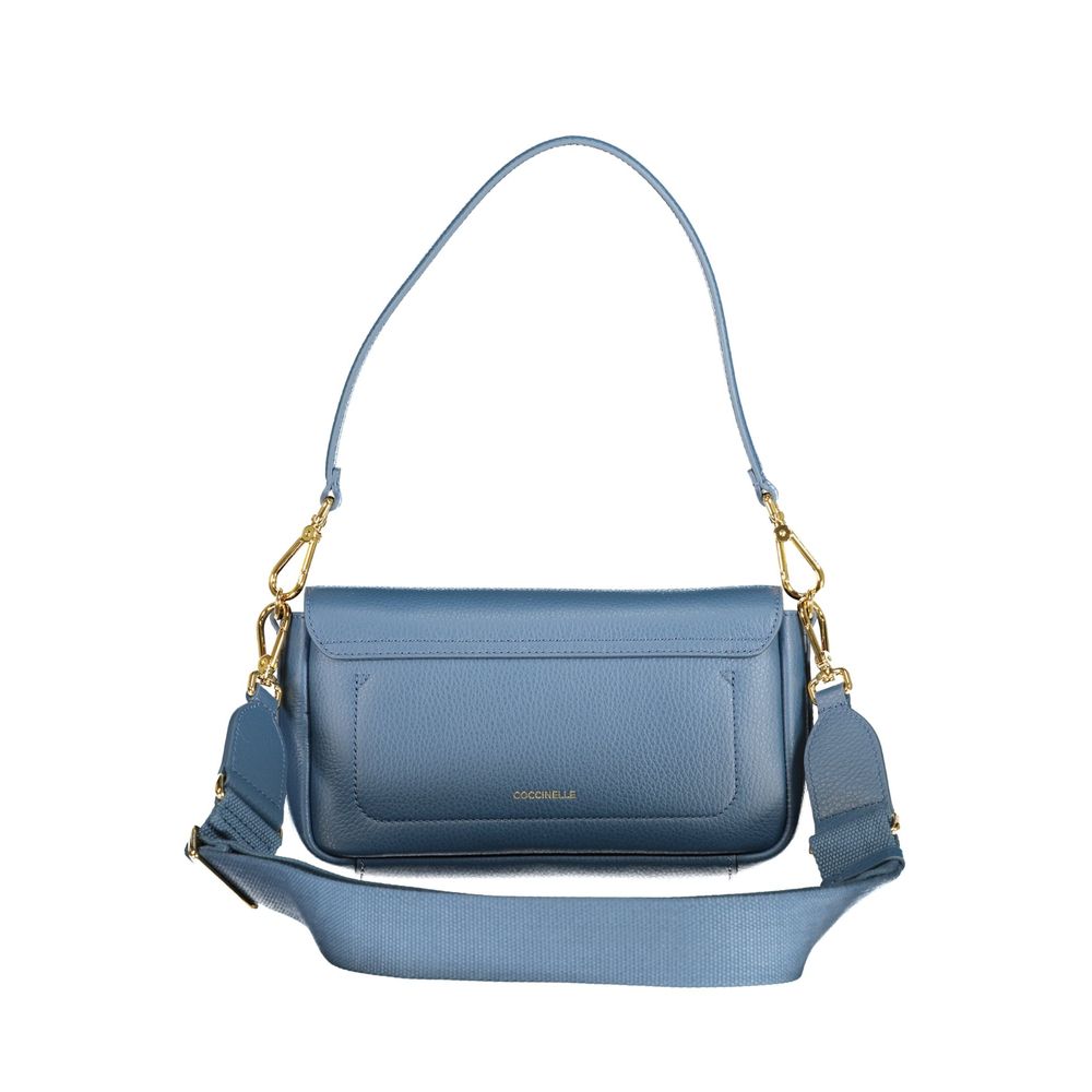 Blue Leather Handbag