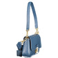 Blue Leather Handbag
