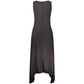 Black Polyester Casual Dress
