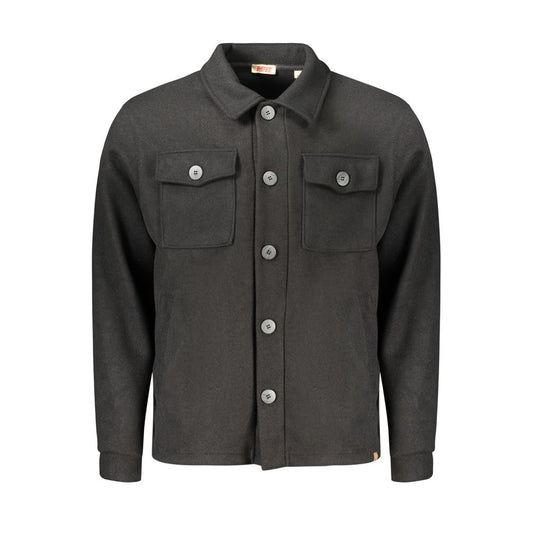 Black Cotton Mens Shirt