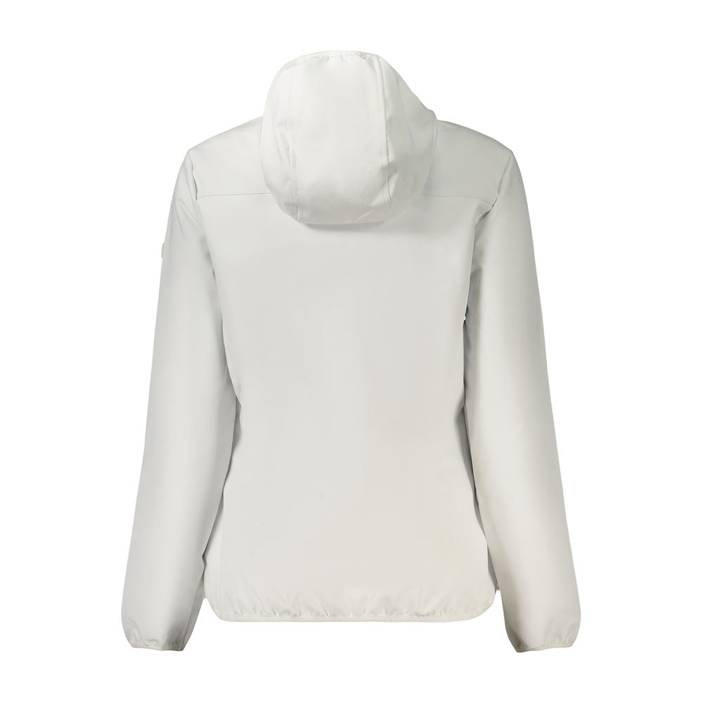 White Polyester Shell Jacket