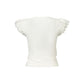 Bianco Poliestere Womens T-Shirt