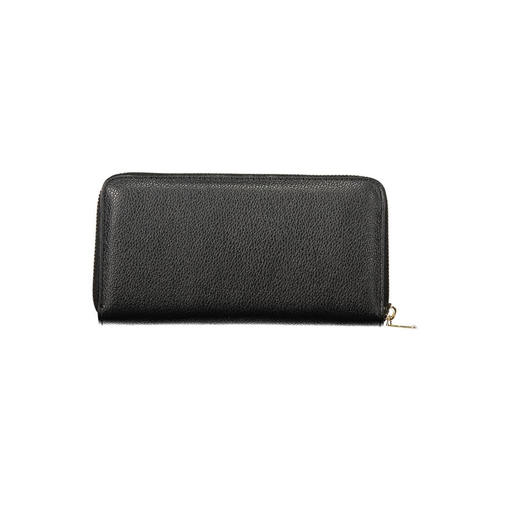 Black Polyurethane Women's Wallet
