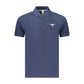 Blue Cotton Men's Polo Shirt