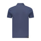 Blue Cotton Men's Polo Shirt