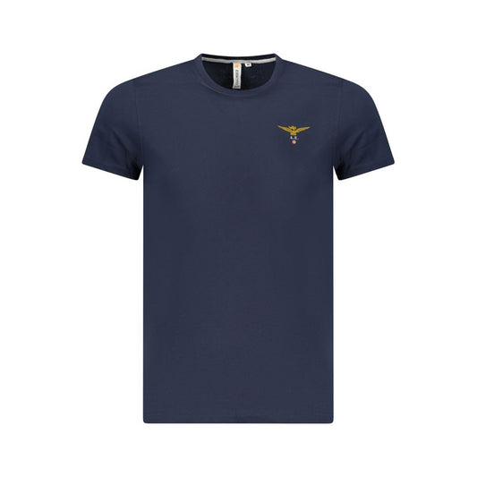 Blue Cotton Men's T-Shirt
