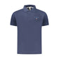 Blue Cotton Men's Polo Shirt