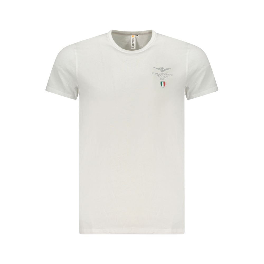 White Cotton Men's T-Shirt