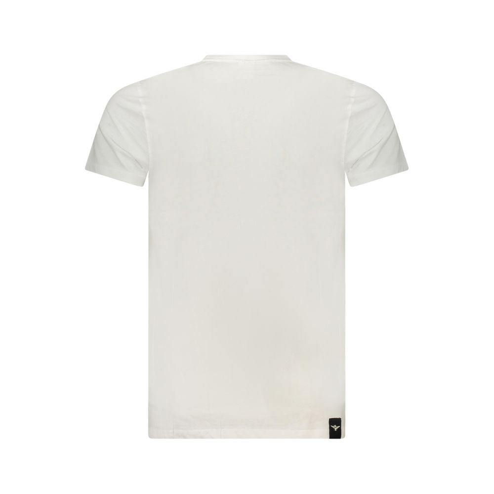 White Cotton Men's T-Shirt