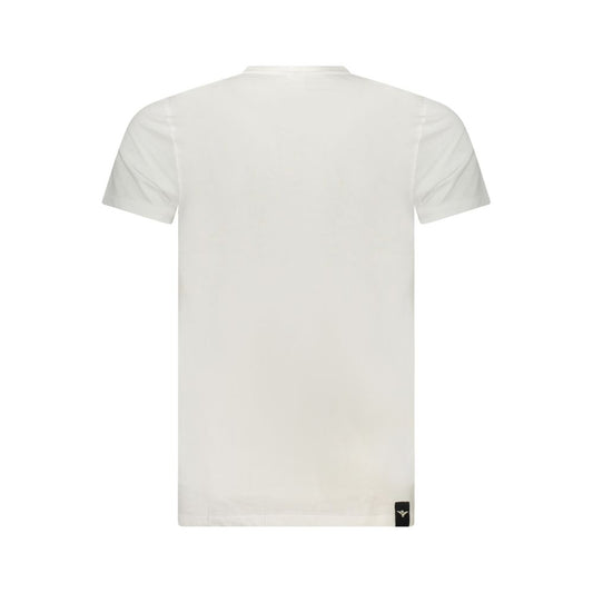 White Cotton Men's T-Shirt