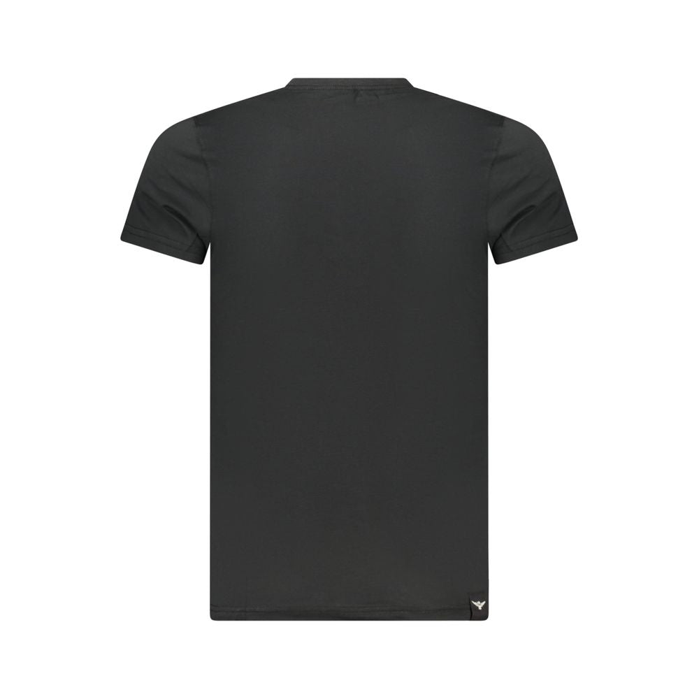Black Cotton Men's T-Shirt